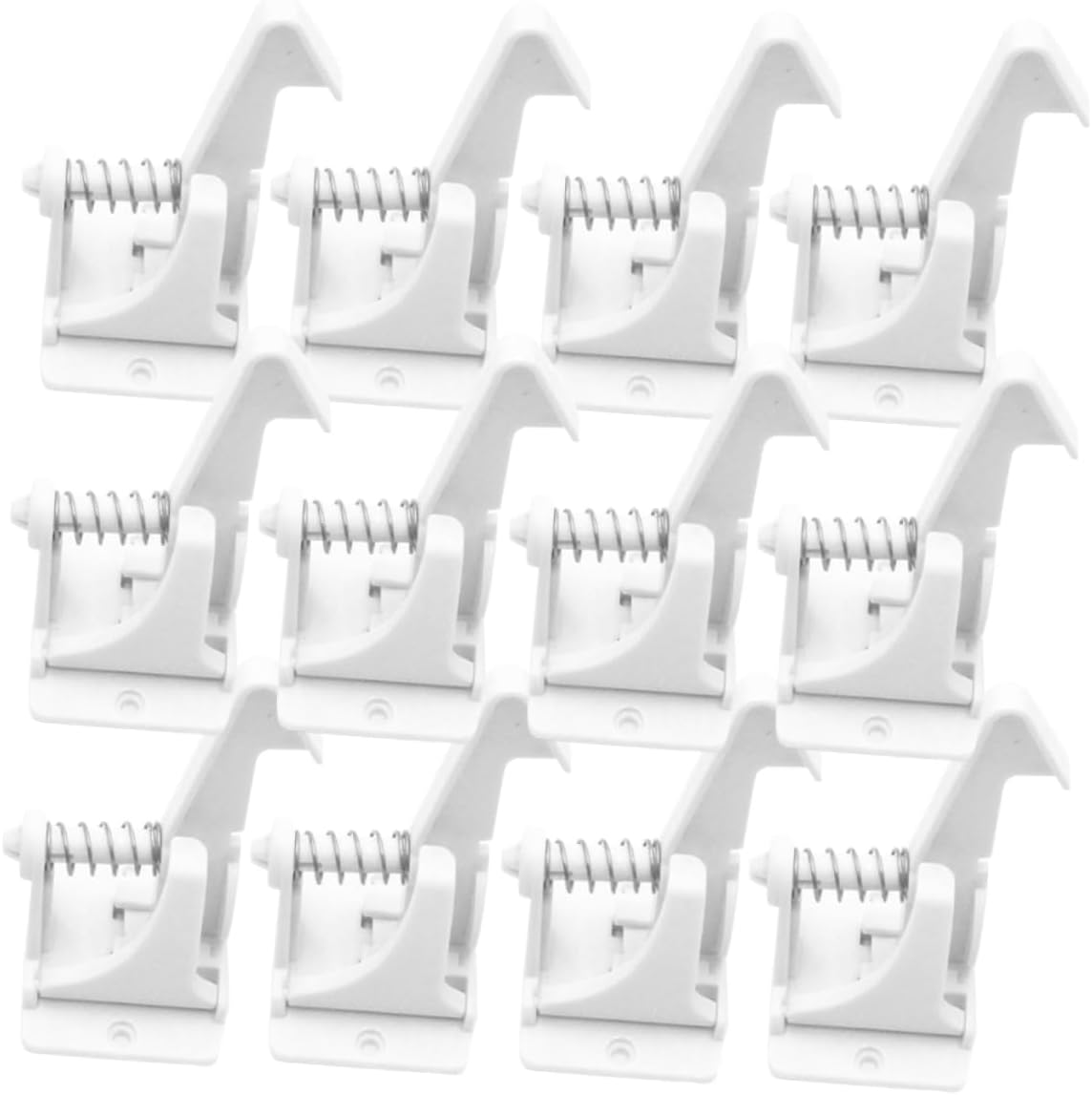 16pcs Child Safety Spring Locks for Cabinets and Drawers Baby Proofing Locks Sturdy Easy Installation for Toddler Protection