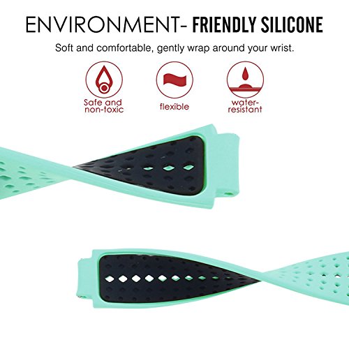 Leegoal Cinturino in silicone, colorato orologio