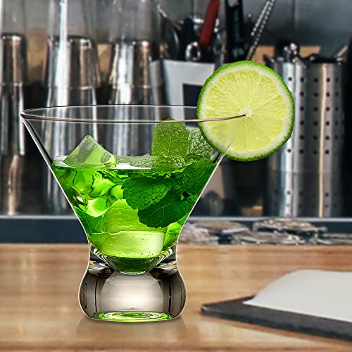 Amazing Abby - Olivia - 10-Ounce Plastic Stemless Martini Glasses (Set Of 6), Reusable Cocktail Glasses, Bpa-Free, Shatter-Proof, Dishwasher-Safe, Perfect For Poolside, Outdoors, Camping, And More #TOP1