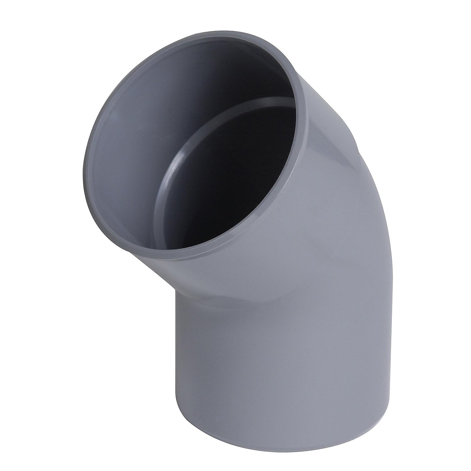 coude pvc - mâle / femelle - 45 degrés - diamètre 80 mm - nicoll cr4