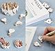 100 Herz Wäscheklammer klein, Holzklammern Holzwäscheklammern Mini klein 3,5cm für Foto Handwerk Clips Deko Fotos Fotowand Bilder Collagen Postkarten Geschenke, Hochzeit, Adventskalender Deko(Weiß)