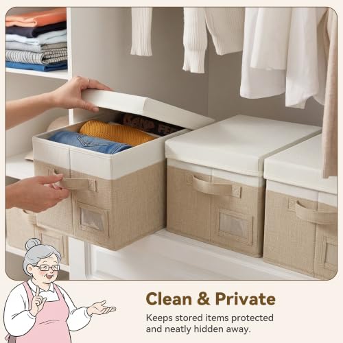 Image of GRANNY SAYS Storage Bins with Lids, Decorative Storage Boxes with Lids