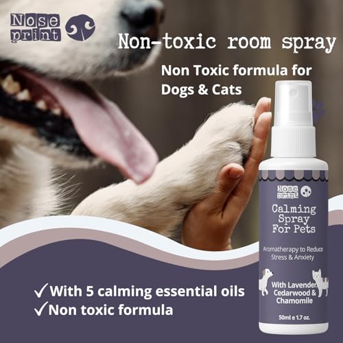 Herbal Calming Spray for Pets 50ml Natural Home & Travel Spray with Lavender, Chamomile, Cedarwood – Reduces Stress & Anxiety in Dogs & Cats Use on Bedding, Carriers, Room - Image 4
