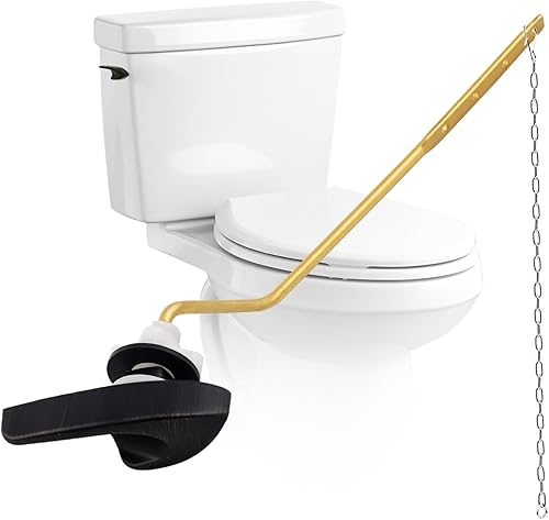 Miniatura 14 de iFealClear Kit universal de repuesto para manija de inodoro, mango de inodoro de montaje lateral/angular, compatible con Kohler