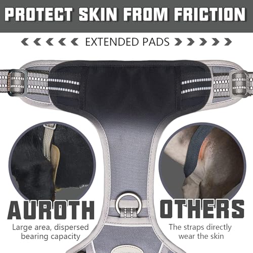 Image of AUROTH Dog Harness for Large Dogs, No Pull Tactical Dog Vest Heavy Duty