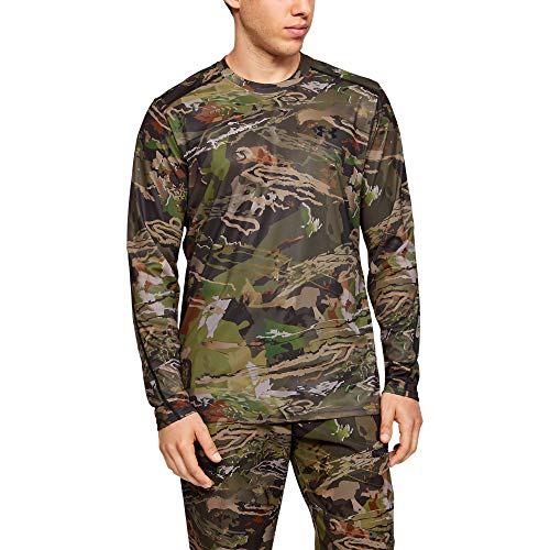 Under Armour Men's Iso-Chill Brush Line Long Sleeve T-Shirt , Ua Forest Camo (940)/Black , X-Large