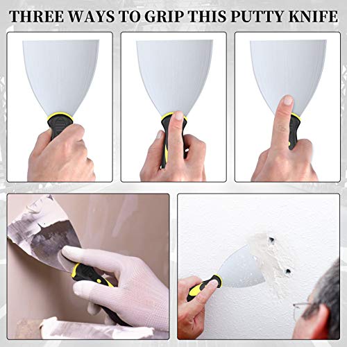 Putty Knife Scrapers, Spackle Knife, Metal Scraper Tool For Drywall Finishing, Plaster Scraping, Decals, And Wallpaper(4 Inch) #TOP4