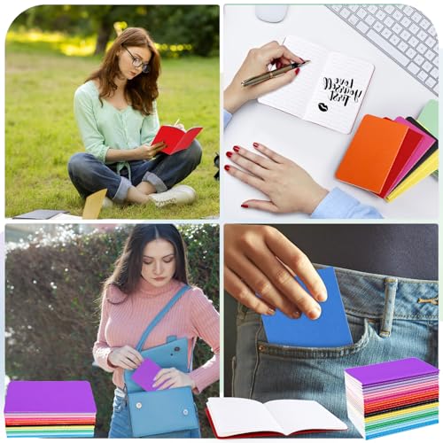 Petits blocs-notes 8,9 x 14,9 cm avec 60 pages lignées de haute qualité