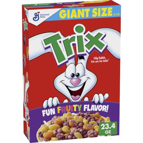 Image of Trix Breakfast Cereal, 6 Fruity Shapes, Giant Size, 23.4 Ounce (Pack of 10)
