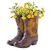 Cowboy boots planter  urban country home decor