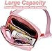 Uygafly Personalized Belt Bag for Women Girls - Fashion Mini Waist Packs with Adjustable Strap - Trendy Travel Fanny Pack Crossbody Bags with Initial Letter - Teen Gifts | Peach,K
