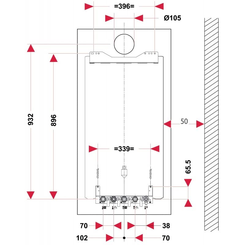 Saunier Duval - Chaudière ISOTWIN condens F26 gaz Naturel et gaz Butane, sans Applique ni Ventouse - SACCH0010025210