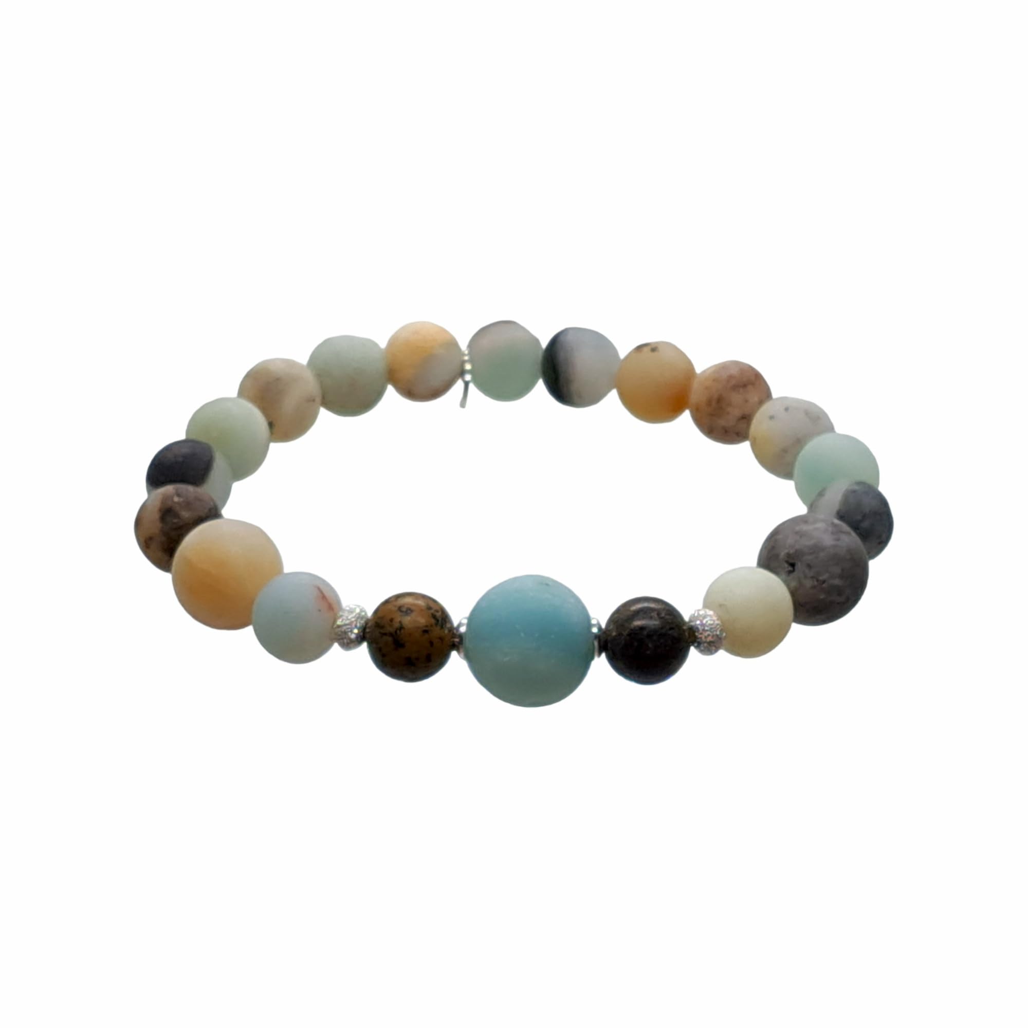 Bracciale miluna 3 fili con perle tre colori argento 925 Made in Italy