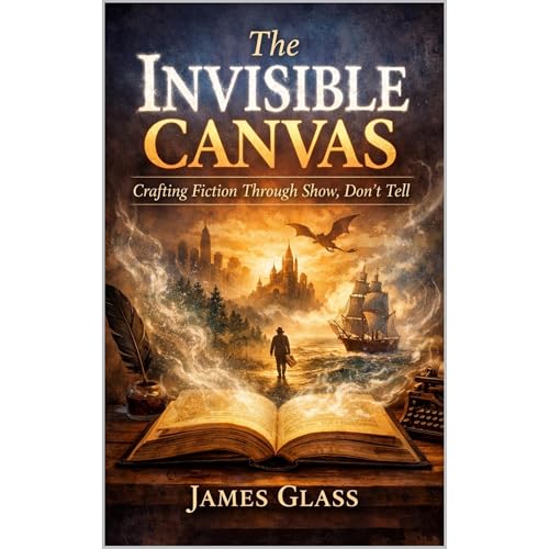 The Invisible Canvas Crafting Fiction Through Show, Don&rsquo;t Tell Audiolibro Por James Glass arte de portada