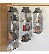 Amazon｜Hongmeru 吊り下げ収納 折りたたみ バッグ収納ラック バッグ