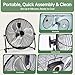 OLIXIS 20'' Industrial High-Velocity Floor Fan, 3-Speed Metal Fan with Carry Handle, Quiet Standing Drum Fan with 120°Adjustable Tilt, Max 3522 CFM for Garages, Workshops, Large Commercial Spaces