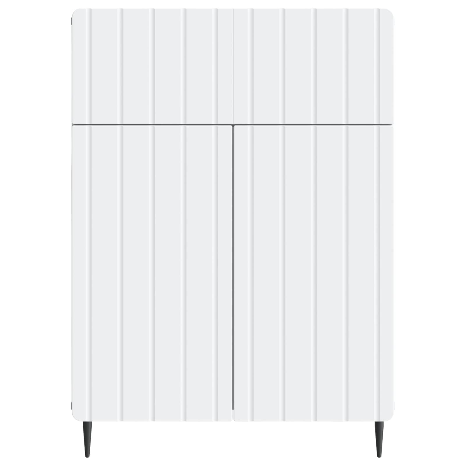 Credenza bianca, 66 x 34,5 x 92 cm, in legno