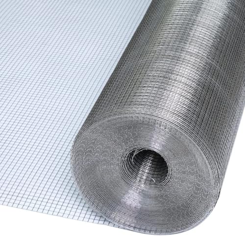 80 Mesh 304 - Rollo de malla de alambre tejido de acero inoxidable 304 para balcones, porches, cabis, aves de corral y vallas, 1 x 6 m