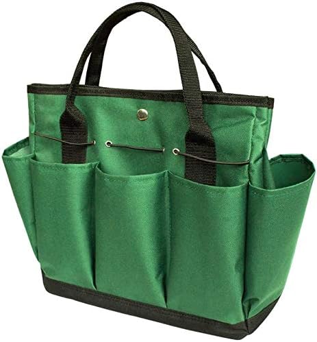 Namvo Garden Tool Set, Garden Tote Bag with Multi Pockets for Gardening Tool Kit, Garden Tool Bag (Blackish Green)
