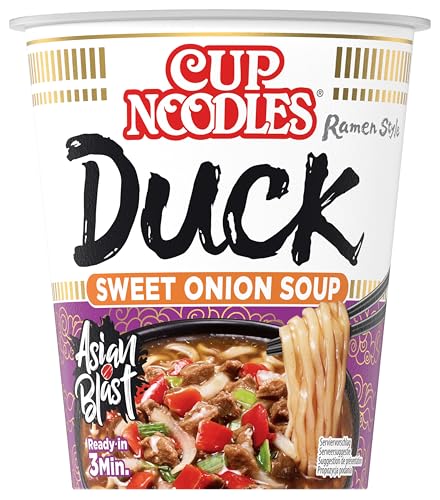 Nissin Cup Noodles – Duck, 8er Pack, Soup Style Instant-Nudeln...
