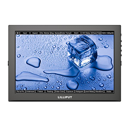 Image of LILLIPUT TM-1018 /O /P 10.1 inch LED IPS Full HD HDMI in&Out Field Touch Screen on Camera Monitor with Advanced Functions Such as histogram, Waveform, Vector Scope & Audio Level Meter BY VIVITEQ INC