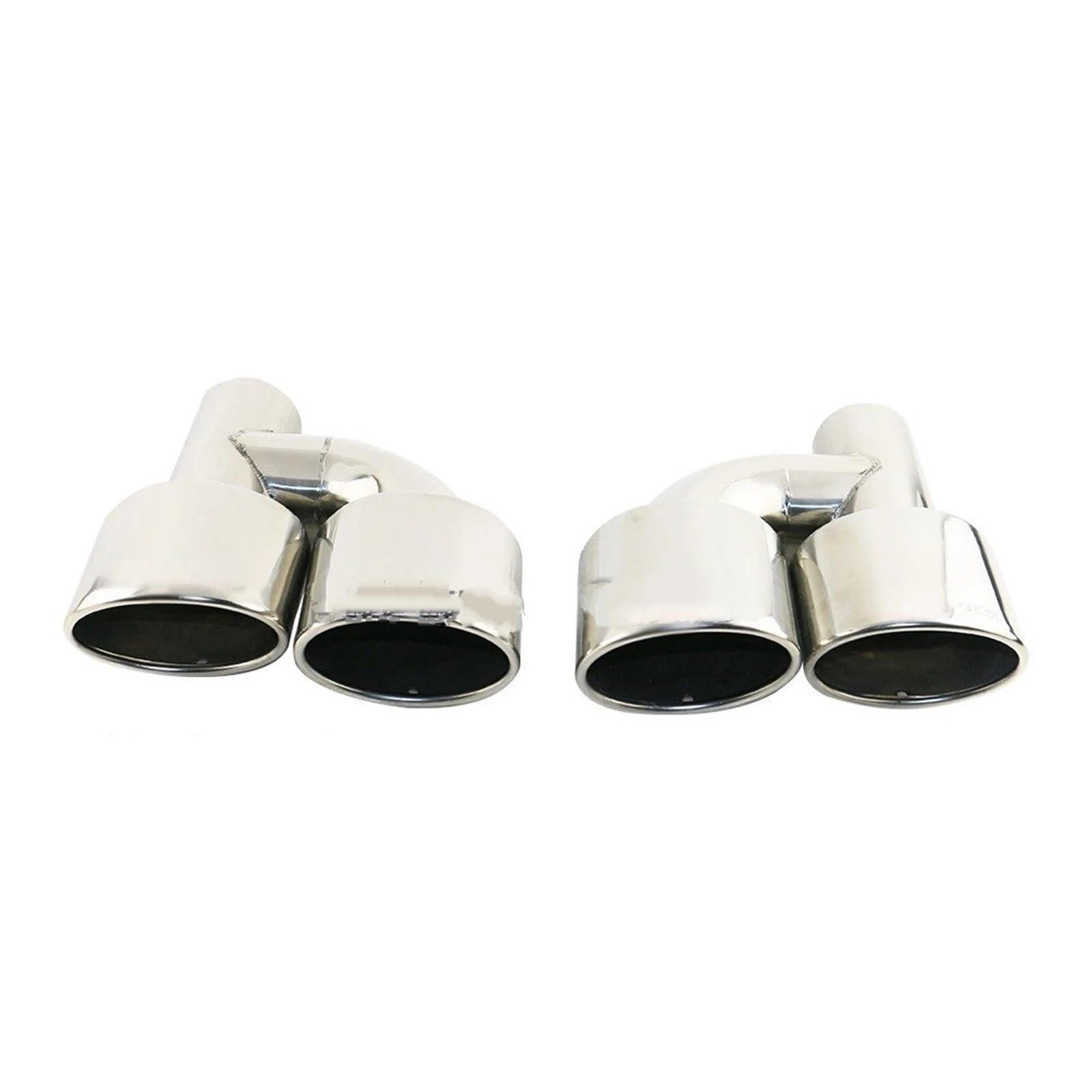 Terminale Scarico Auto Terminale Di Scarico Doppio Da 1 Pezzo 2,5 '' Tubo Di Scarico Silenziatore Di Ingresso Modificato Per E63 W204 W211 W212 Acciaio Inossidabile Punta Silenziatore