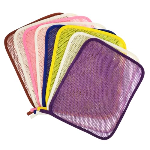NIYANGLE 8 Piezas Paquete de Paños Exfoliantes Ducha Toallas Limpieza Corporal y Eliminación de Muerta Diario