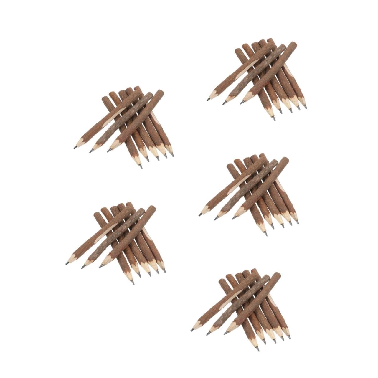 Veemoon 75 Pièces Crayons Naturelle Pencils Branche pour Garçon Fille Créatif Bois Écologique