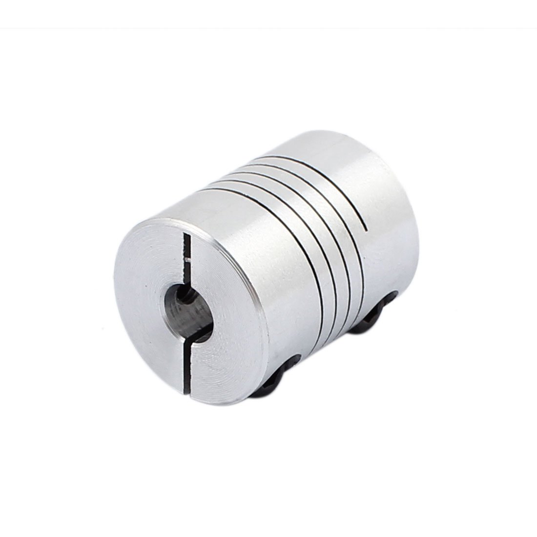Aexit 20mm Diameter Electrical equipment 25mm Length 6.35mmx6.35mm Aluminum Alloy Spline Shaft Flexible Helical Coupling