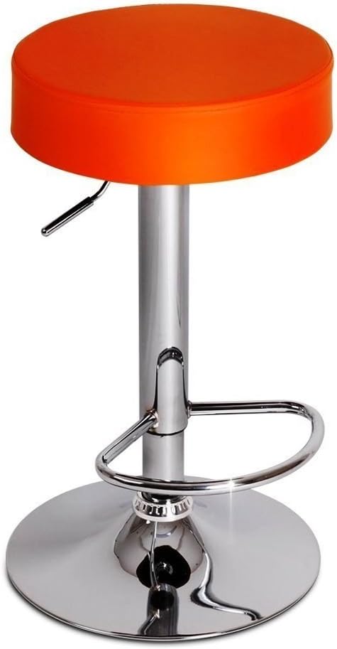 MBTC Essilor PU 360° Height Adjustable Kitchen/Office / Bar Stool in Orange