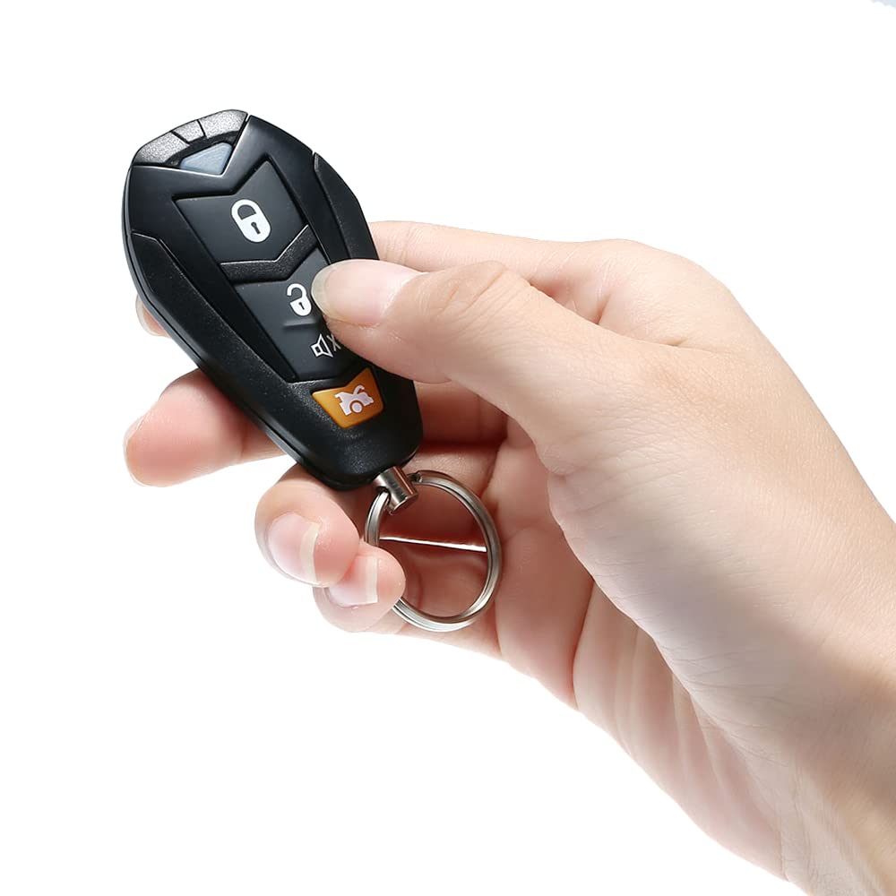 Shkalacar Kit Chiusura Centralizzata Universale Con Telecomando - Immobilizzatore E Allarme Per Auto 12V, Apertura Bagagliaio - 4