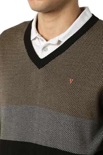 Image of Van Heusen Men's Luxury Sports Regular Fit Full Sleeve Crew Neck Sweater | Sophisticated Flair | Super Premium Fabric