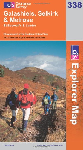 OS Explorer map 338 : Galashiels, Selkirk & Melrose