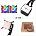 immagine 4upHere RGB LED Liquid CPU Cooler Sistema di Raffreddamento a da 240mm con Due Ventole 120mm PWM-Supporto ASUS Aura/GIGABYTE RGB Fusion/MSI Mystic Light/AsRock Polychrome SYNC,CC240RGB