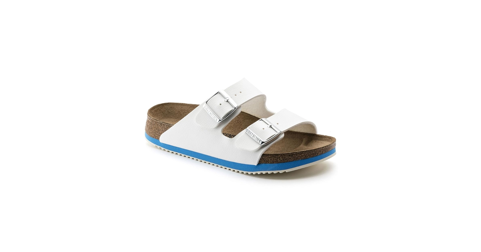 靴 BIRKENSTOCK White 37 Birkenstock 37 Arizona BS White Birko-Flor Women Size 6