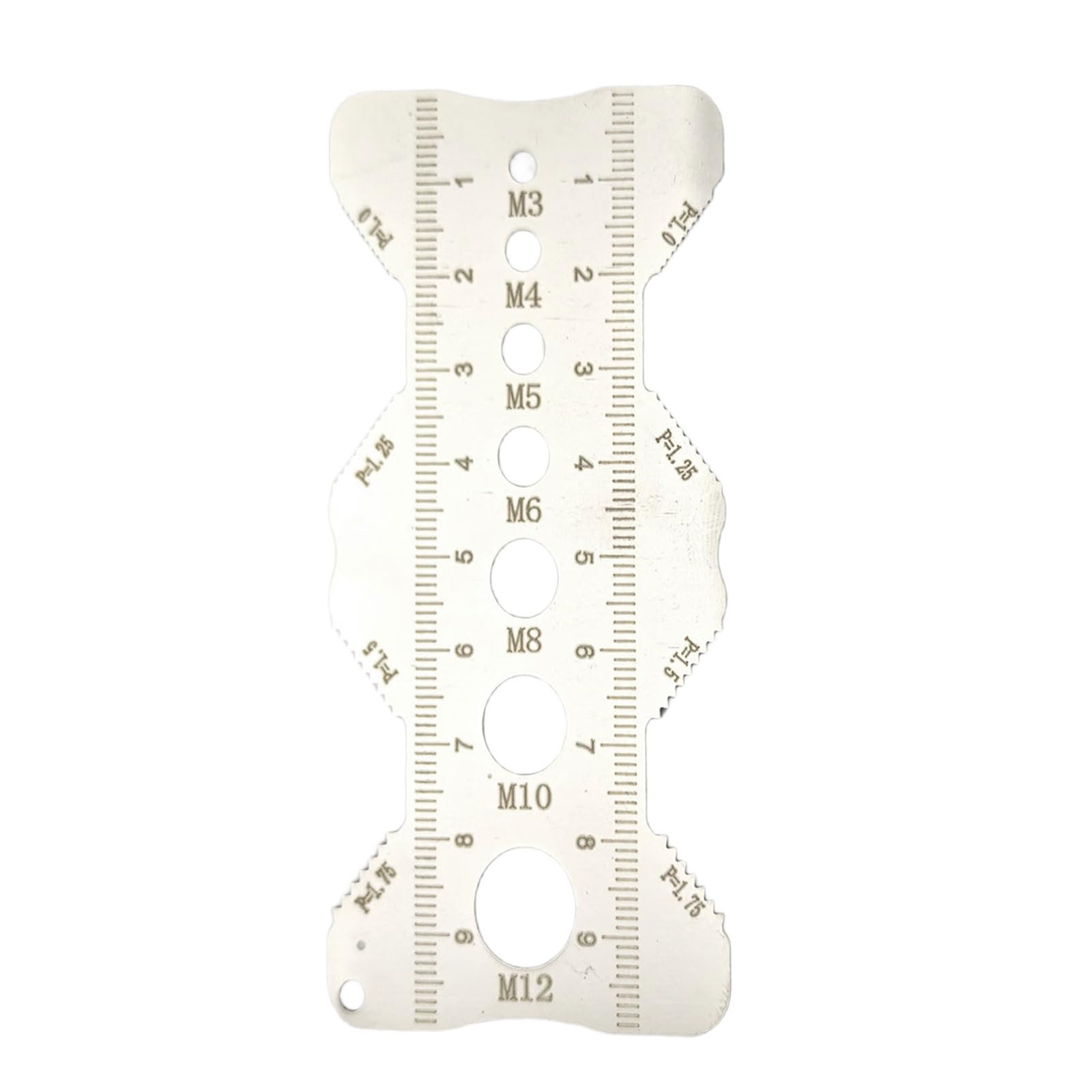 Stainless Steel Pitches Gauge with Etch Scale for Accurate Measurement of Screw Thread Length Diameter and Pitches Thread Caliper