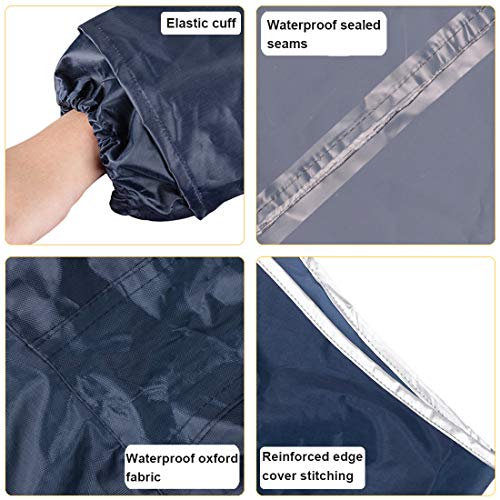 KRATARC Outdoor Rain Poncho Reflective Waterproof Raincoat Camping Hiking Cycling with Hood for Men Women Adult3