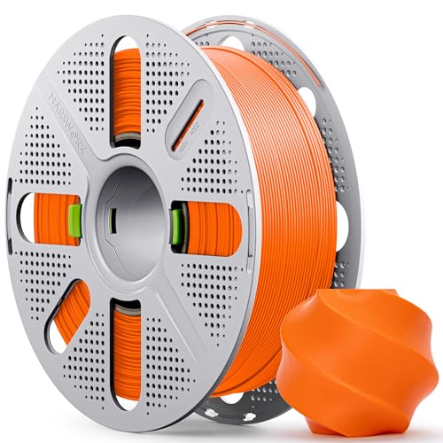 Image of PLA Basic, Pre-Dried Filament with Quick-Swap Reusable Spool 1kg (2.2lbs), 1.75mm 3D Printing Filament, Compatible with Bambu Lab 3D Printers - Orange