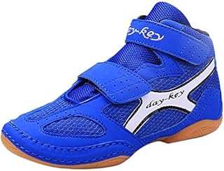 Day-Key Lightweight Wrestling Shoes for Kids, Boys, Girls, Youth, Teenagers Blue