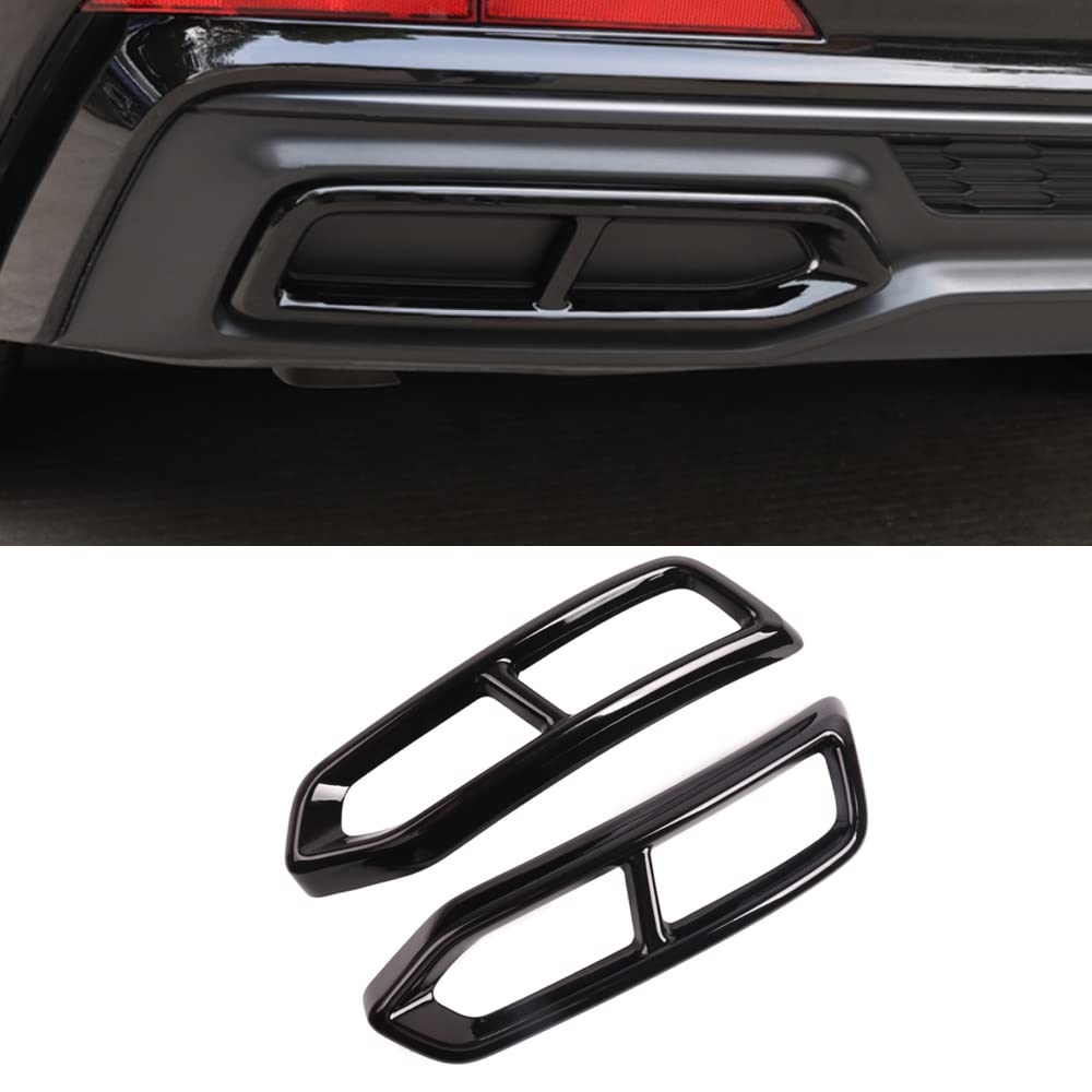 Car Tail Pipes Exhaust Pipe Silencer Frame Sticker Chrome For A-udi A6
