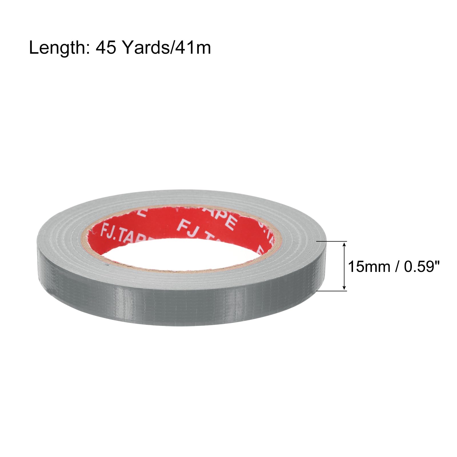 MECCANIXITY Cloth Bookbinding Repair Tape Roll 0.59 Inch x 45 Yards Grey