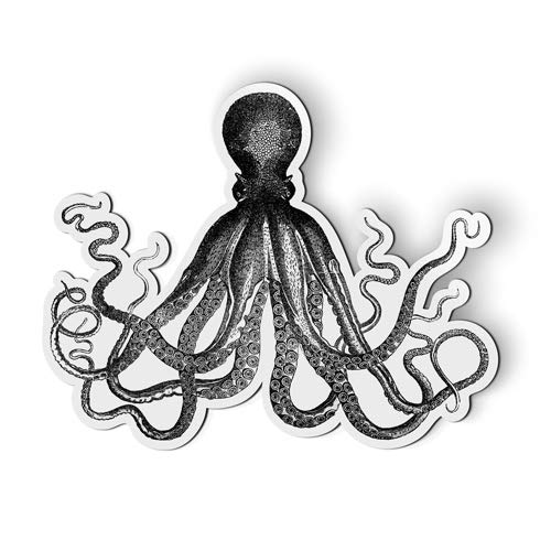 Octopus Vintage Illustration - Magnet - Car Fridge Locker - Select Size