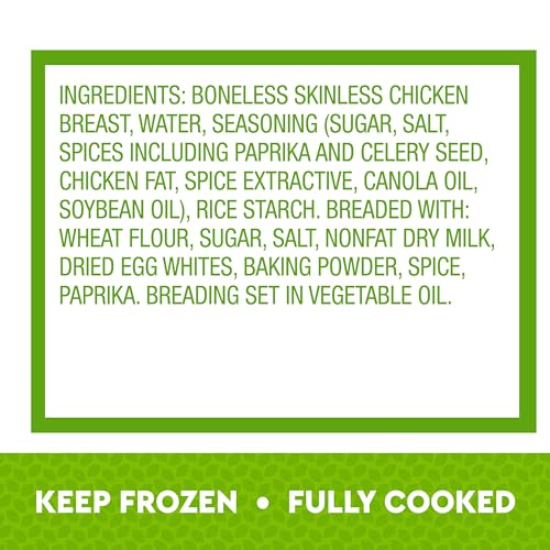 Just Bare Lightly Breaded Chicken Breast Strips | Fully Cooked | 16G Protein |Frozen | 1.50 LB - Image 4