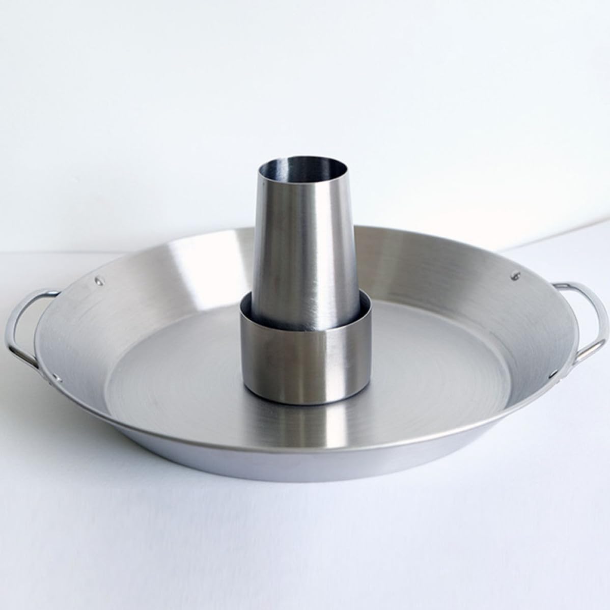 Homoyoyo Piatto per Arrosto di Pollo in Acciaio Inox, Supporto Barbecue