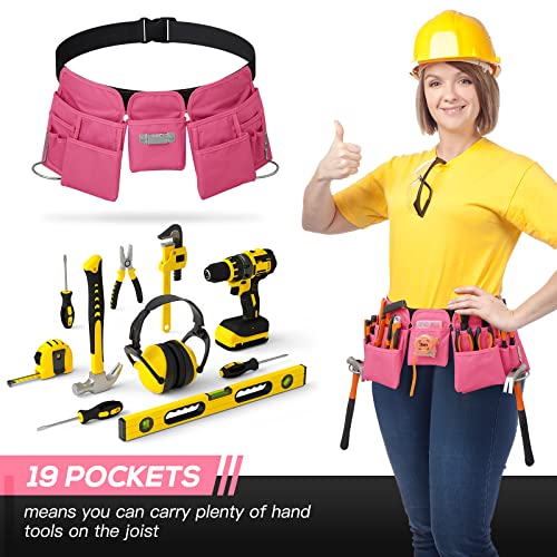 image for KOYYTO 19 Pocket Tool Belts - Gardening Belt with Quick Release Buckle