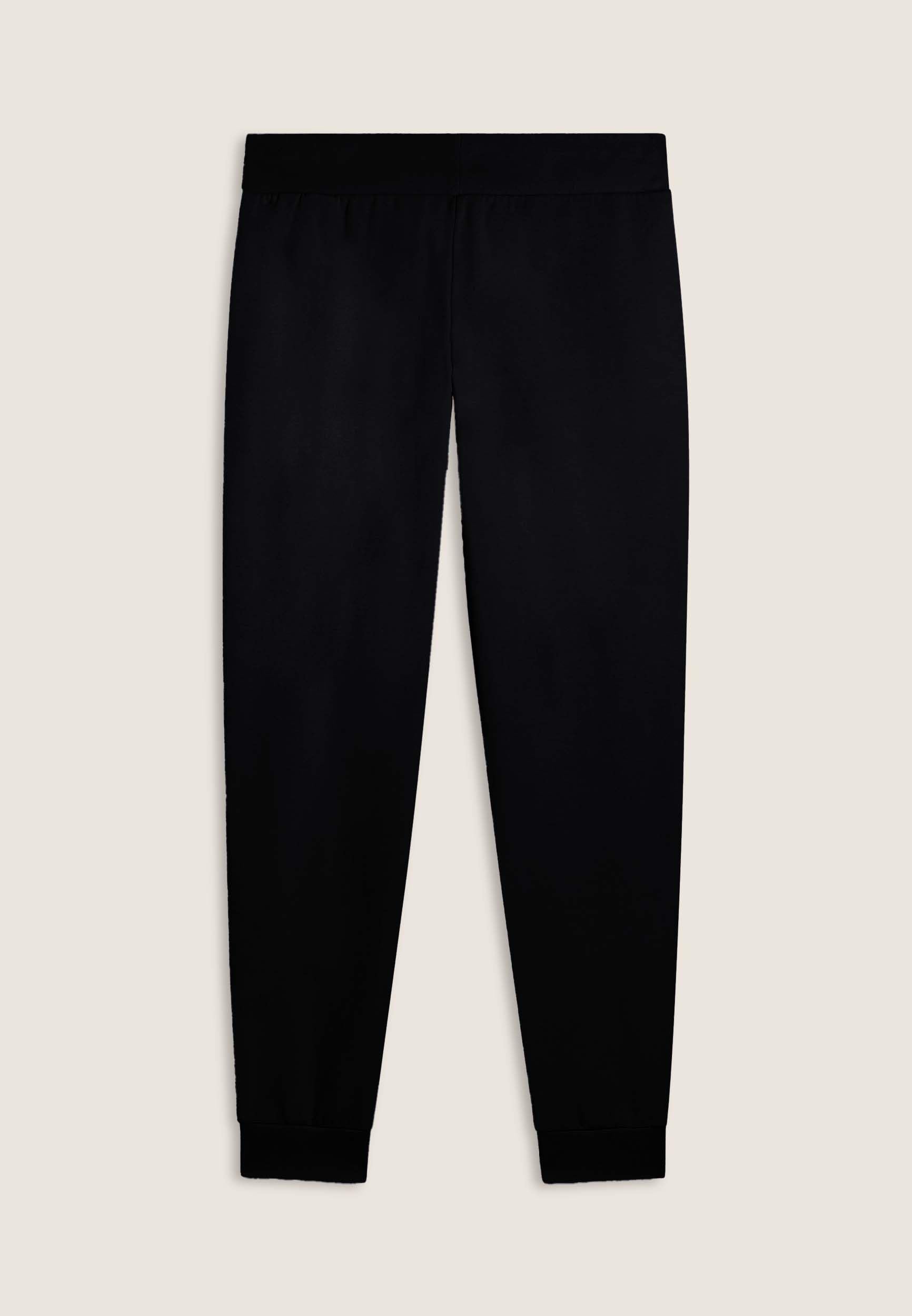 FREDDY Pantaloni Donna in Felpa Modal con Polsini, Coulisse e Logo Strass Bicolore