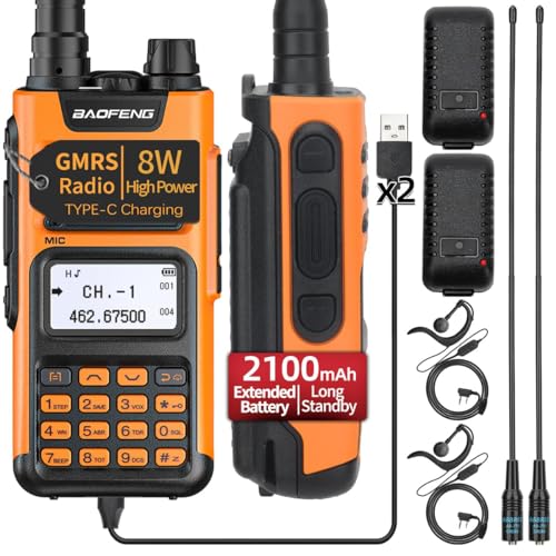 BAOFENG GMRS Handheld Radio 2-Pack with Long Range