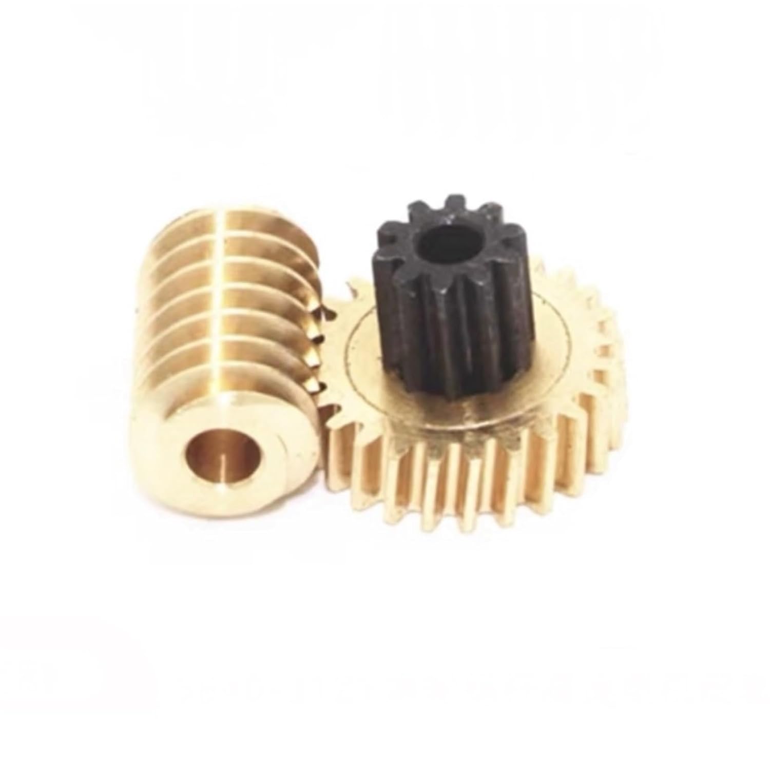 1pcs 5840-31ZY 0.7M Worm Turbine Reducer Motor Matching Gear All Steel/Copper Self-Locking(Copper,3.17mm Worm)