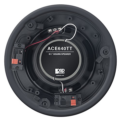 Haut-parleur de plafond OSD Audio ACE640TT de 16,5 cm avec conception moderne sans bordure