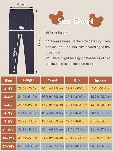 Resinta 4 Pack Girls Winter Warm Fleece Lined Leggings Thick Thermal Tights Pants Soft Stretchy Leggings2